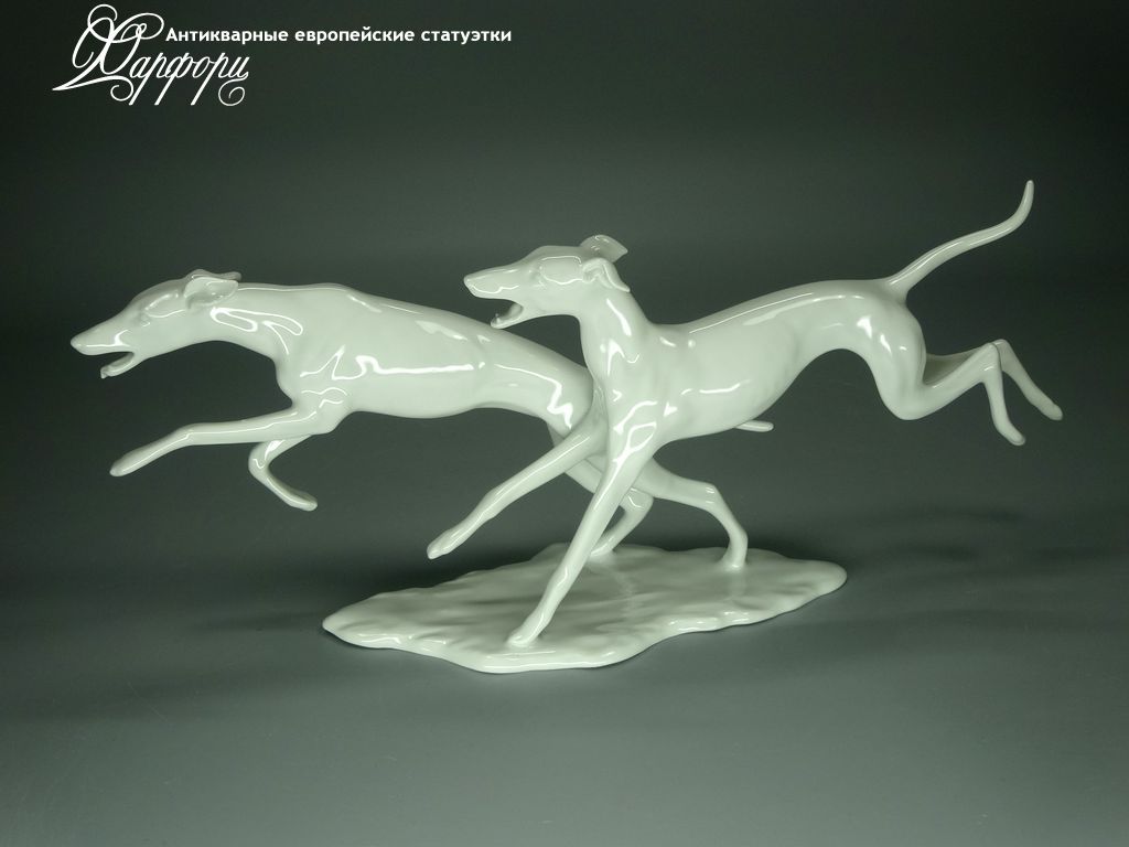 Купить фарфоровую статуэтку Alka Kunst Пара уиппетов